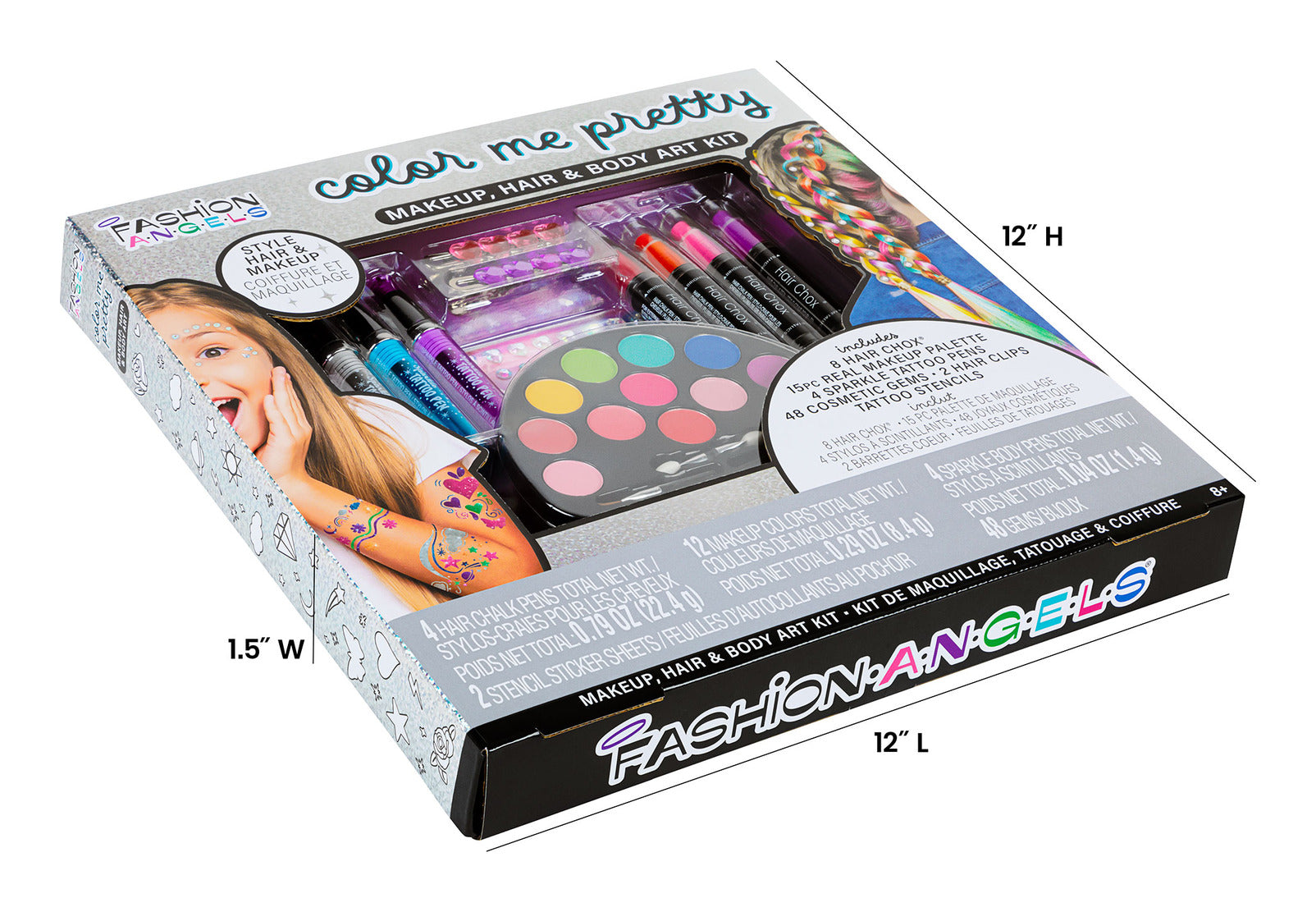Fashion Angels Colour Me Pretty Makeup, Hair & Body Art Kit