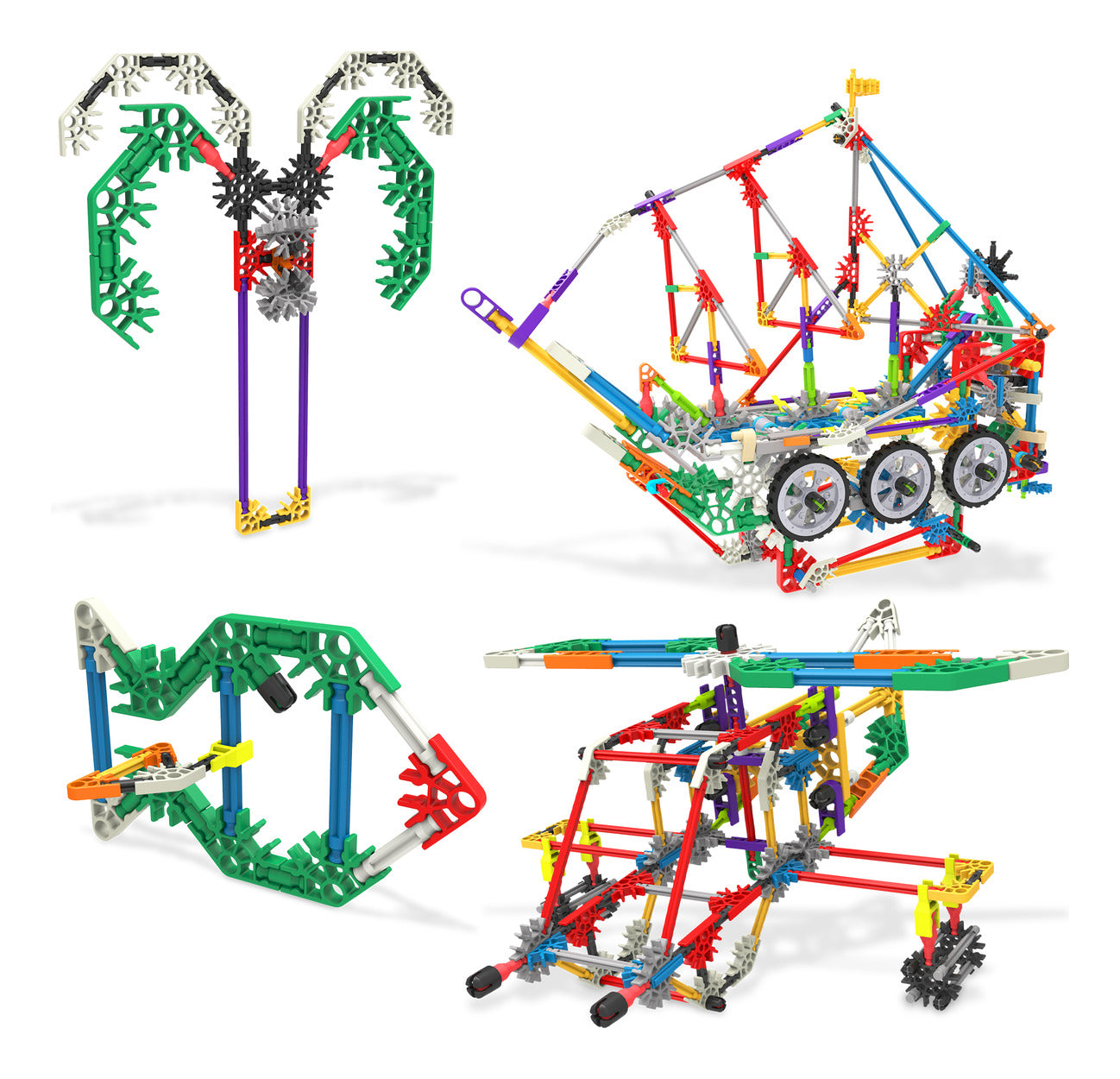 K'NEX 408-Piece 80 Model Deluxe Building Set with Bag