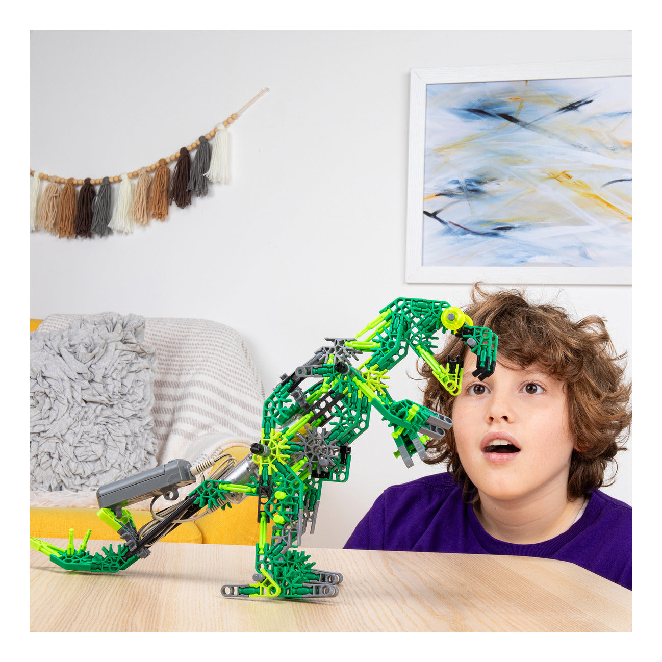 K'NEX Dynamic Dinos 225-Piece 6-in-1 Motorised Building Set