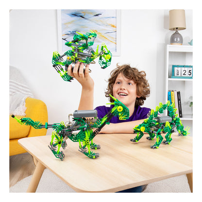 K'NEX Dynamic Dinos 225-Piece 6-in-1 Motorised Building Set