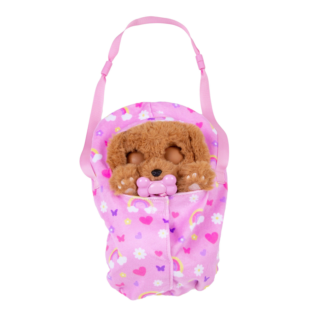 Baby Paws Cocker Interactive Plush Puppy with Swaddle Bag