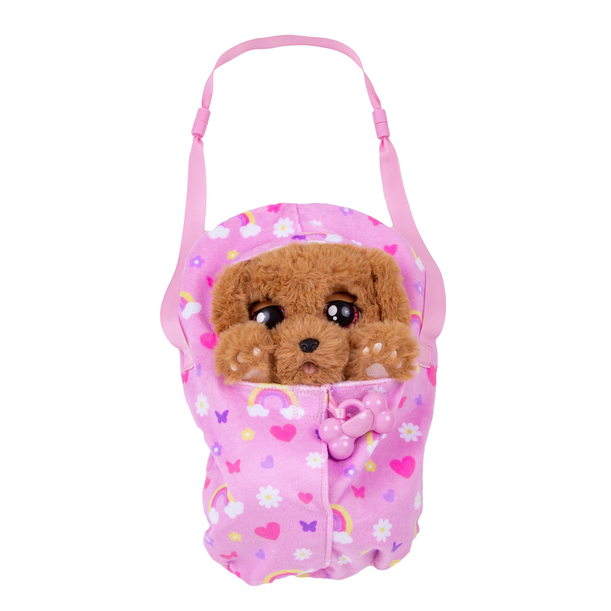 Baby Paws Cocker Interactive Plush Puppy with Swaddle Bag