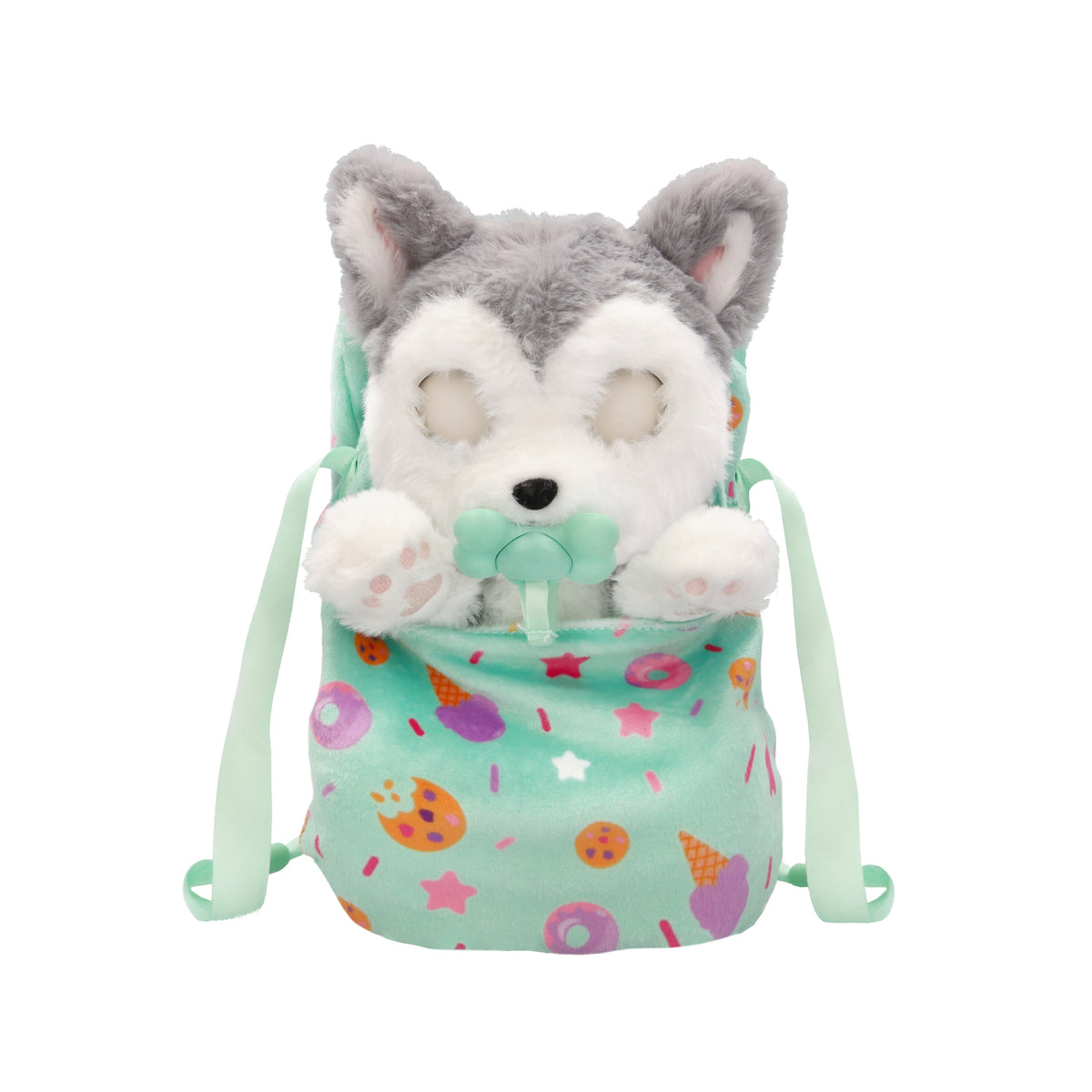Baby Paws Husky Interactive Plush Puppy with Blanket and Pacifier