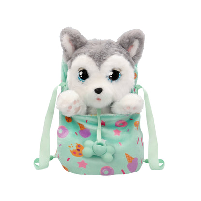 Baby Paws Husky Interactive Plush Puppy with Blanket and Pacifier