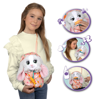 Baby Paws Interactive Bunny Plush with Carrier Bag