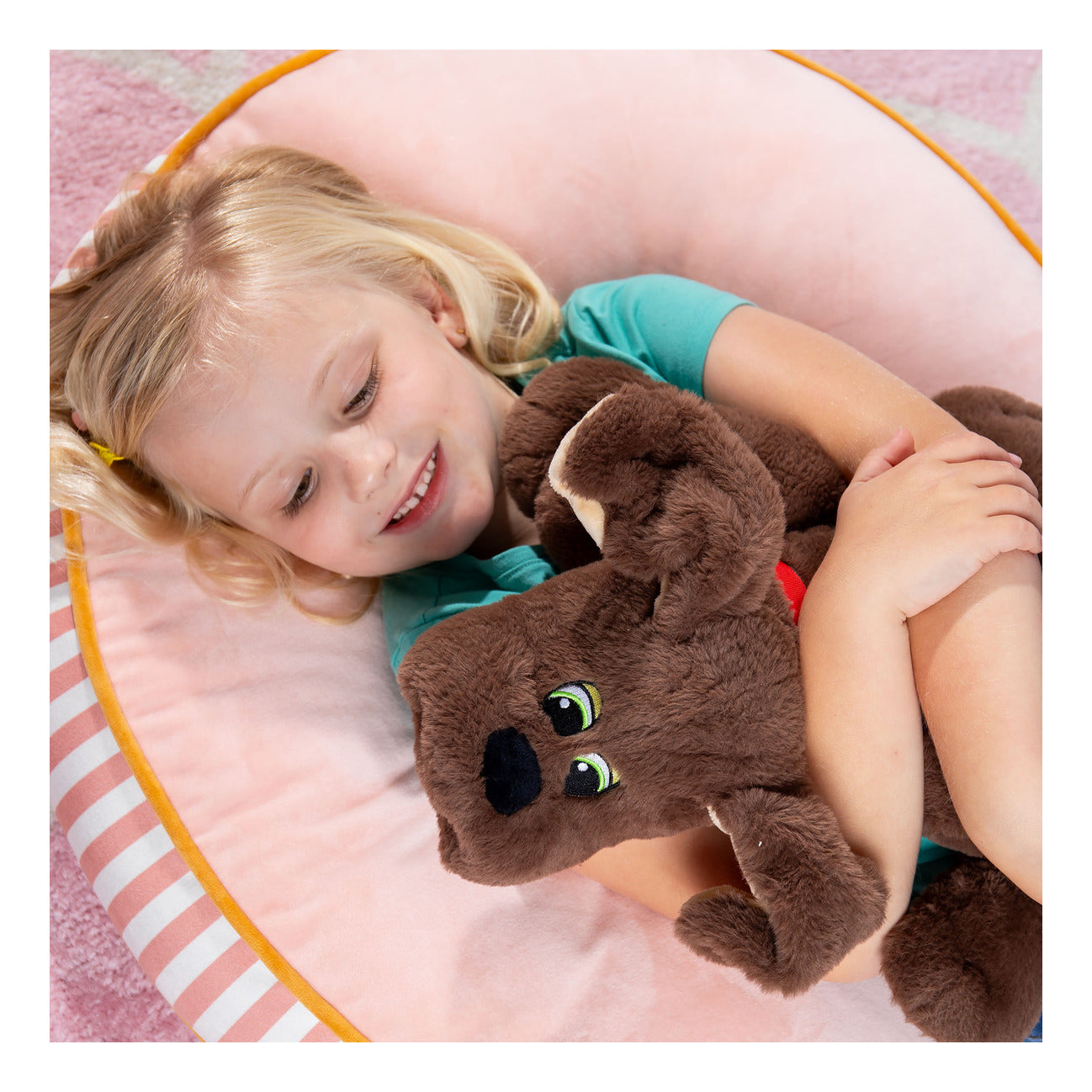 Pound Puppies Weighted Snuggles Brown Weighted Plush Dog