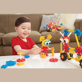 Kid K'NEX Oodles of Pals 60 Model Building Set – 116 Pieces