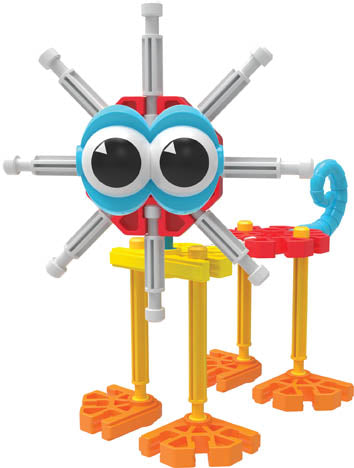 Kid K'NEX Oodles of Pals 60 Model Building Set – 116 Pieces