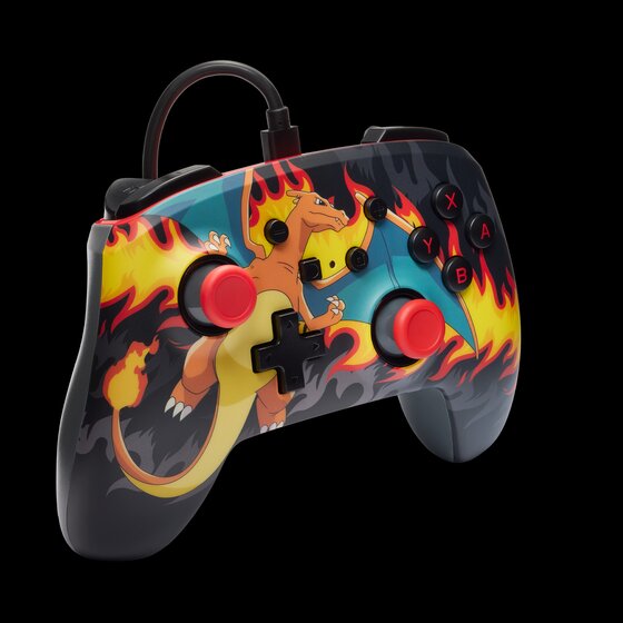 PowerA Pokémon Charizard Firestorm Enhanced Wired Controller for Nintendo Switch