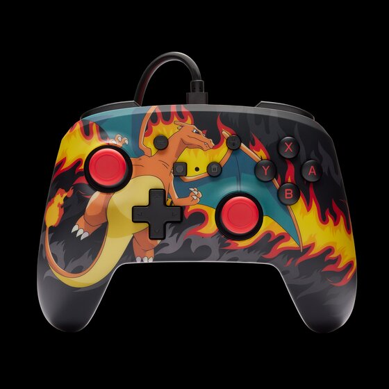 PowerA Pokémon Charizard Firestorm Enhanced Wired Controller for Nintendo Switch
