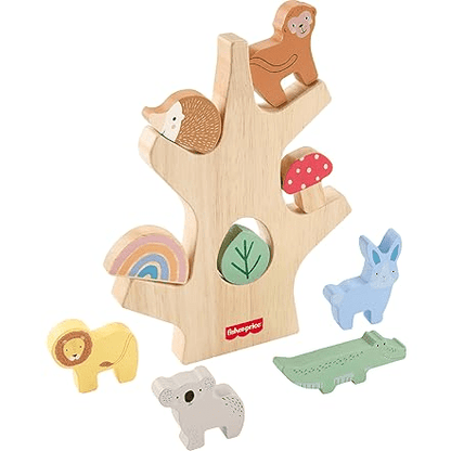 Fisher-Price Wooden Balance Tree Stacking Toy