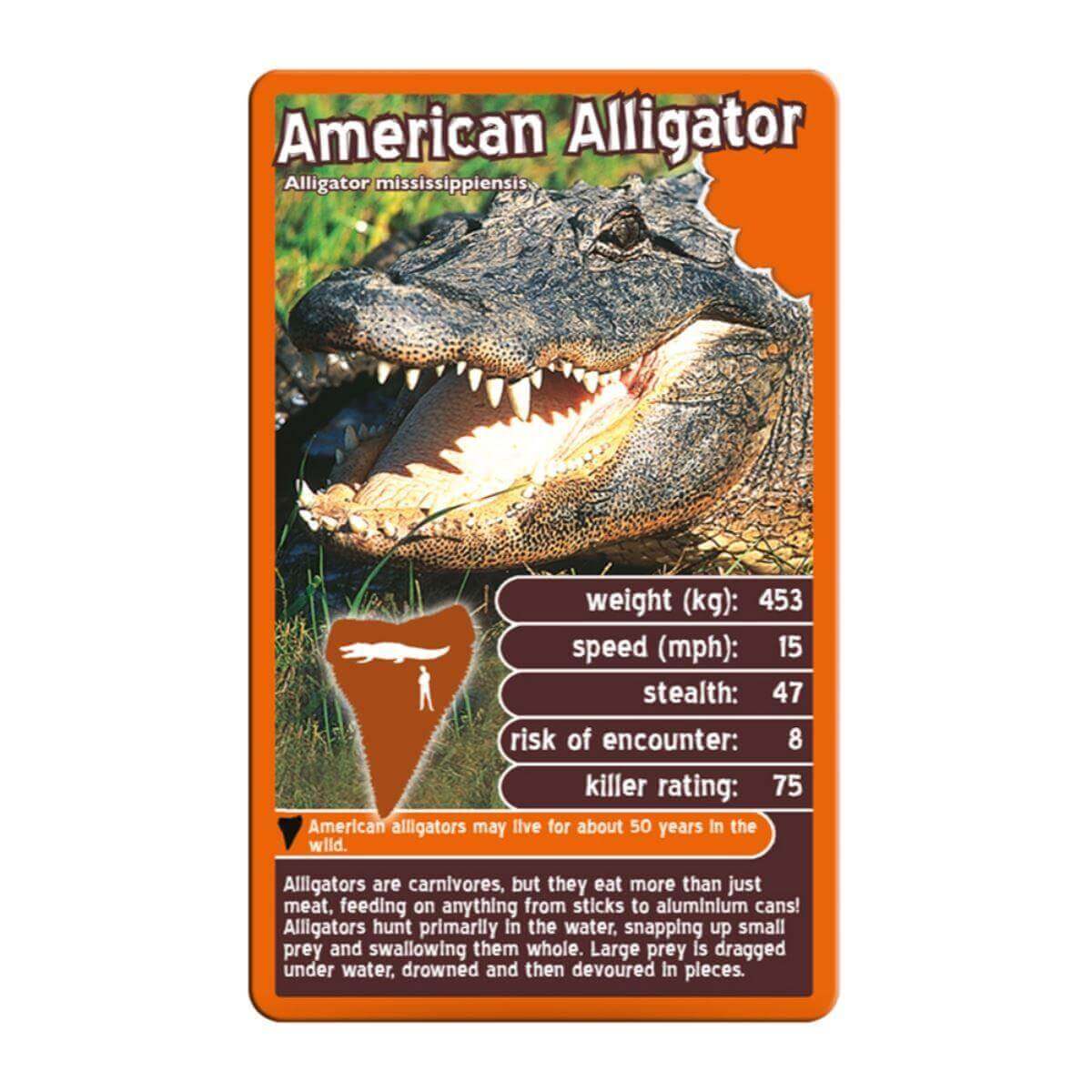 Top Trumps Deadliest Predators Card Game