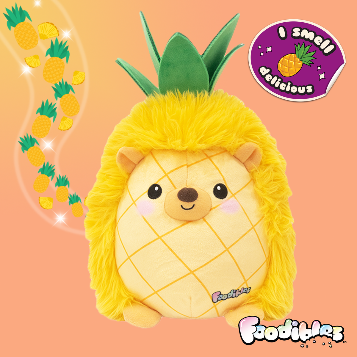 ** Foodibles S1 Lrg Scent Plushies Pinapple H/Hog