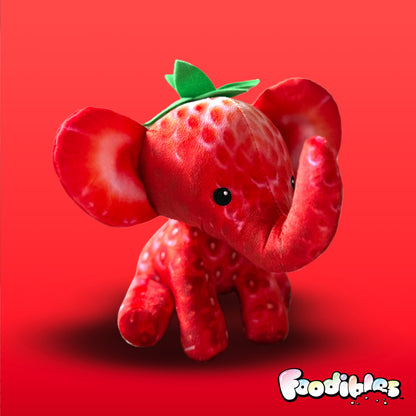 ** Foodibles S1 Lrg Plushies Strawberry Elephant