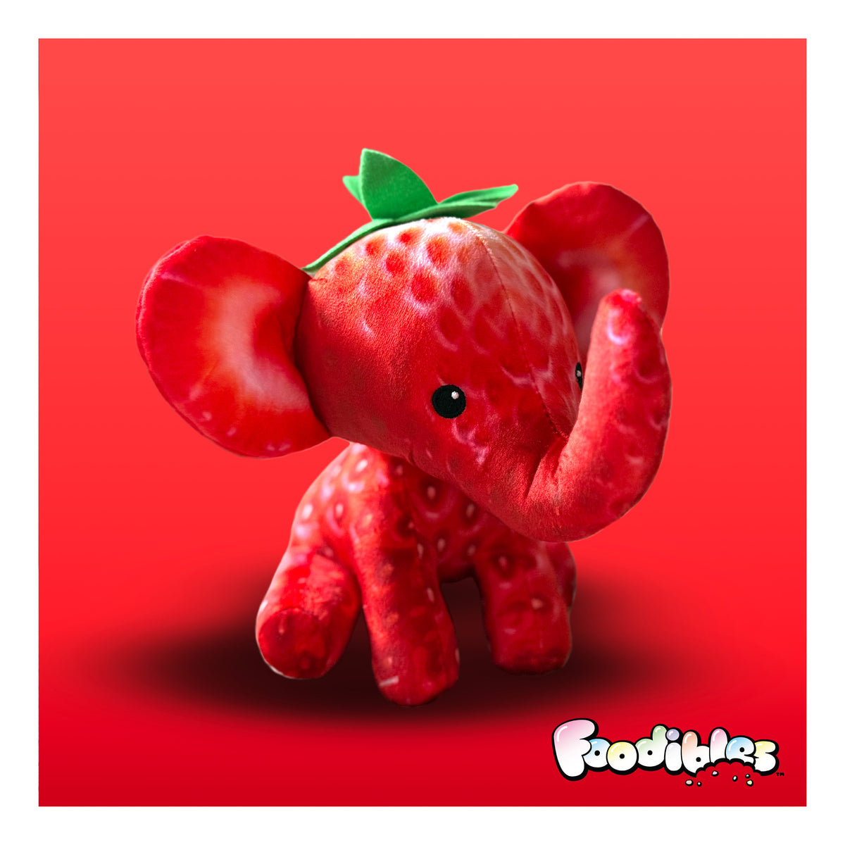** Foodibles S1 Lrg Plushies Strawberry Elephant