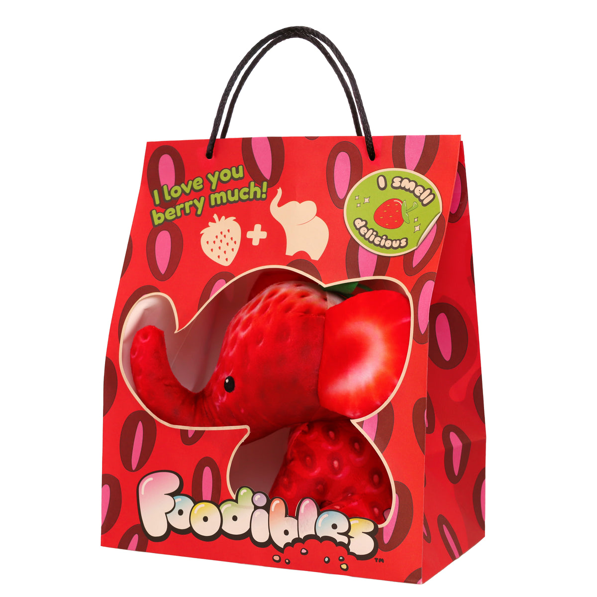 ** Foodibles S1 Lrg Plushies Strawberry Elephant