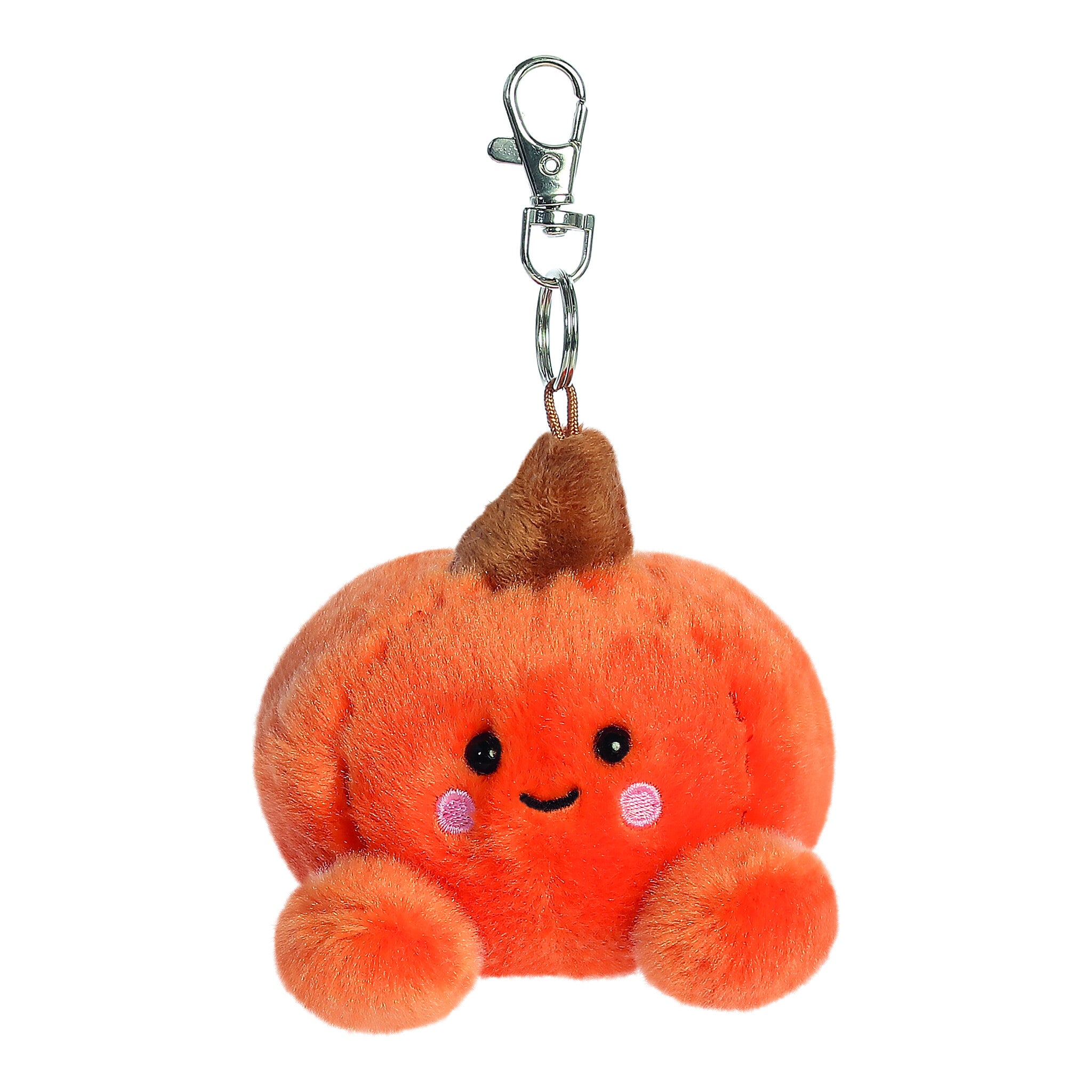 Palm Pals Paisley Pumpkin 4-Inch Plush Keyring Clip-On