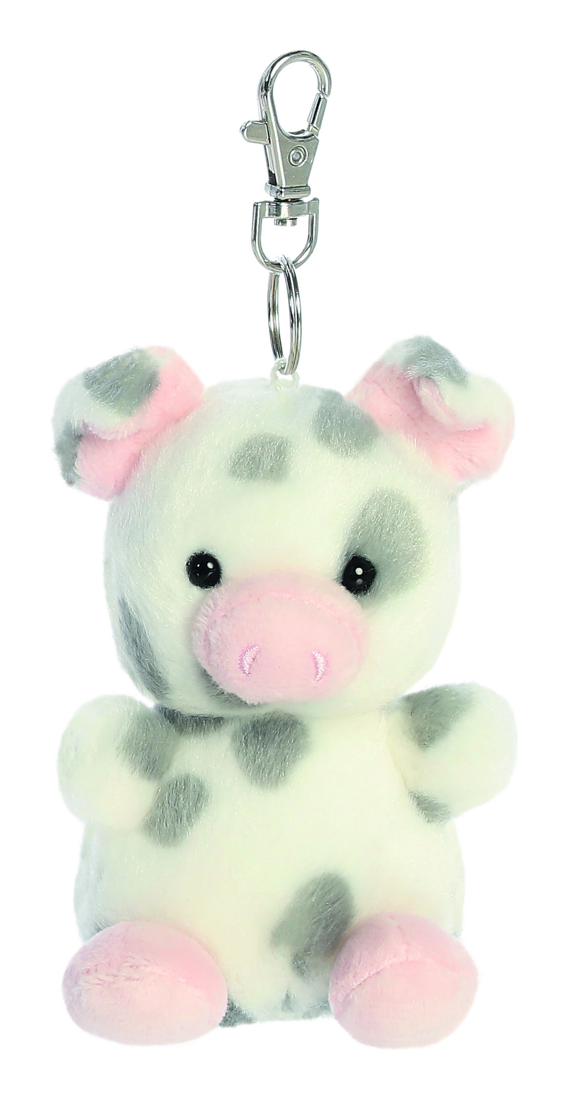 Palm Pals Piggles Spotted Piglet Clip-On Keyring 4in