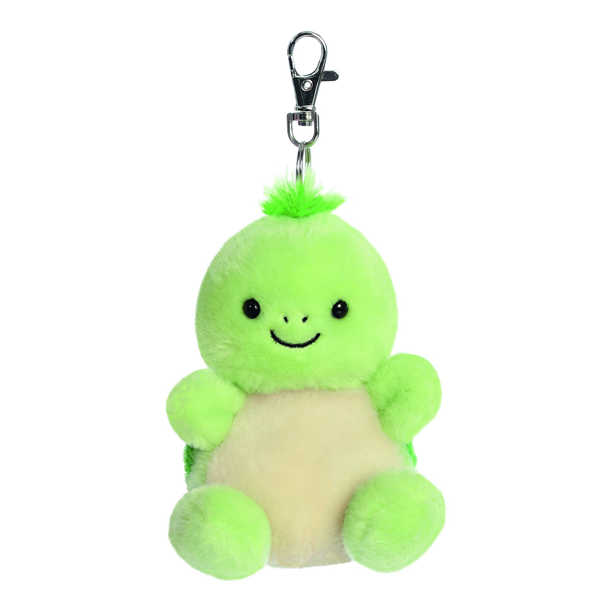 Aurora Palm Pals Tiny Turtle Clip-On Plush Keyring 4in