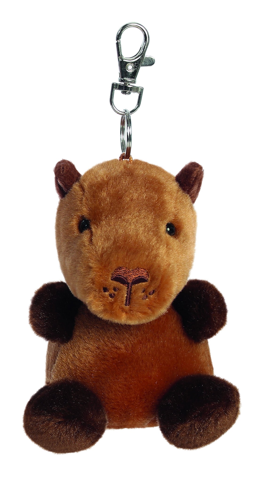 Palm Pals Sid Capybara Keyring Clip-On Plush 10cm