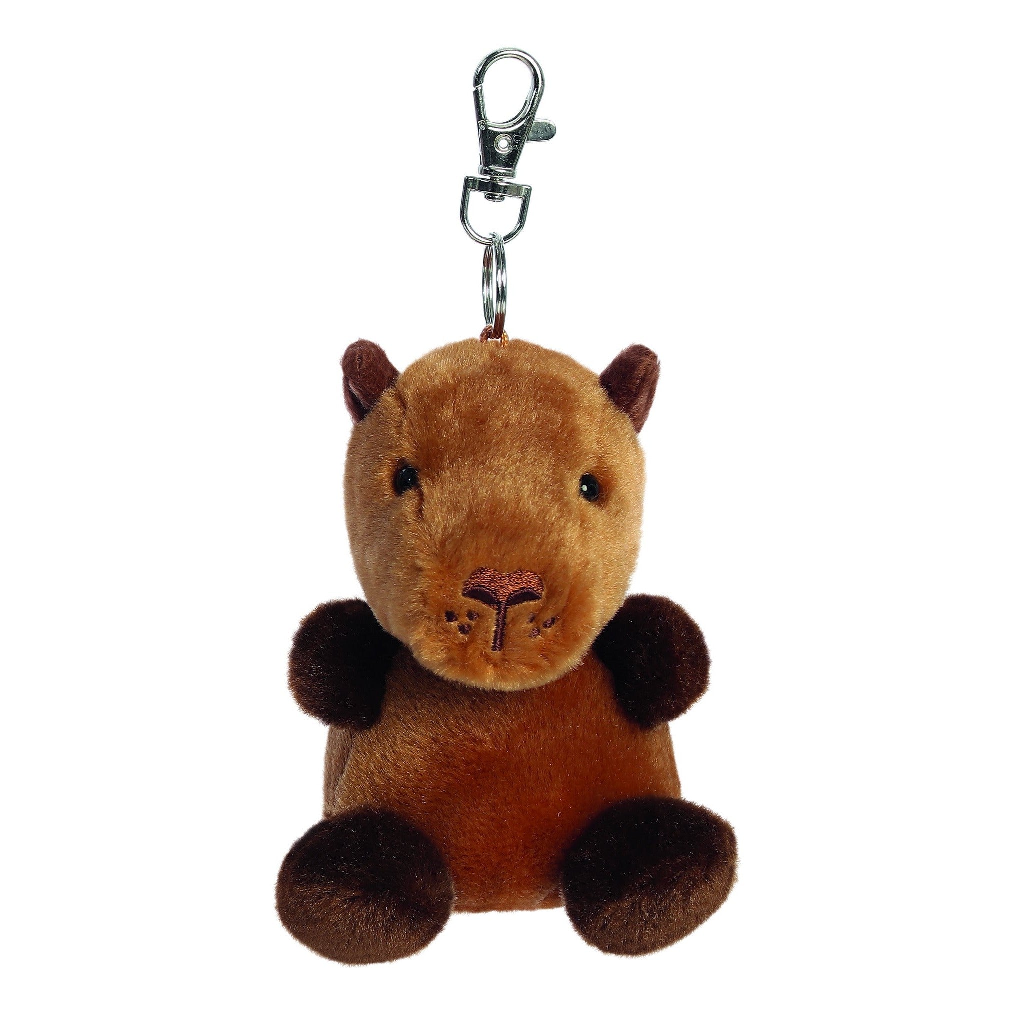 Palm Pals Sid Capybara Keyring Clip-On Plush 10cm