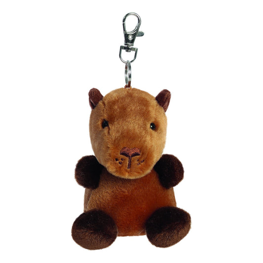 Palm Pals Sid Capybara Keyring Clip-On Plush 10cm