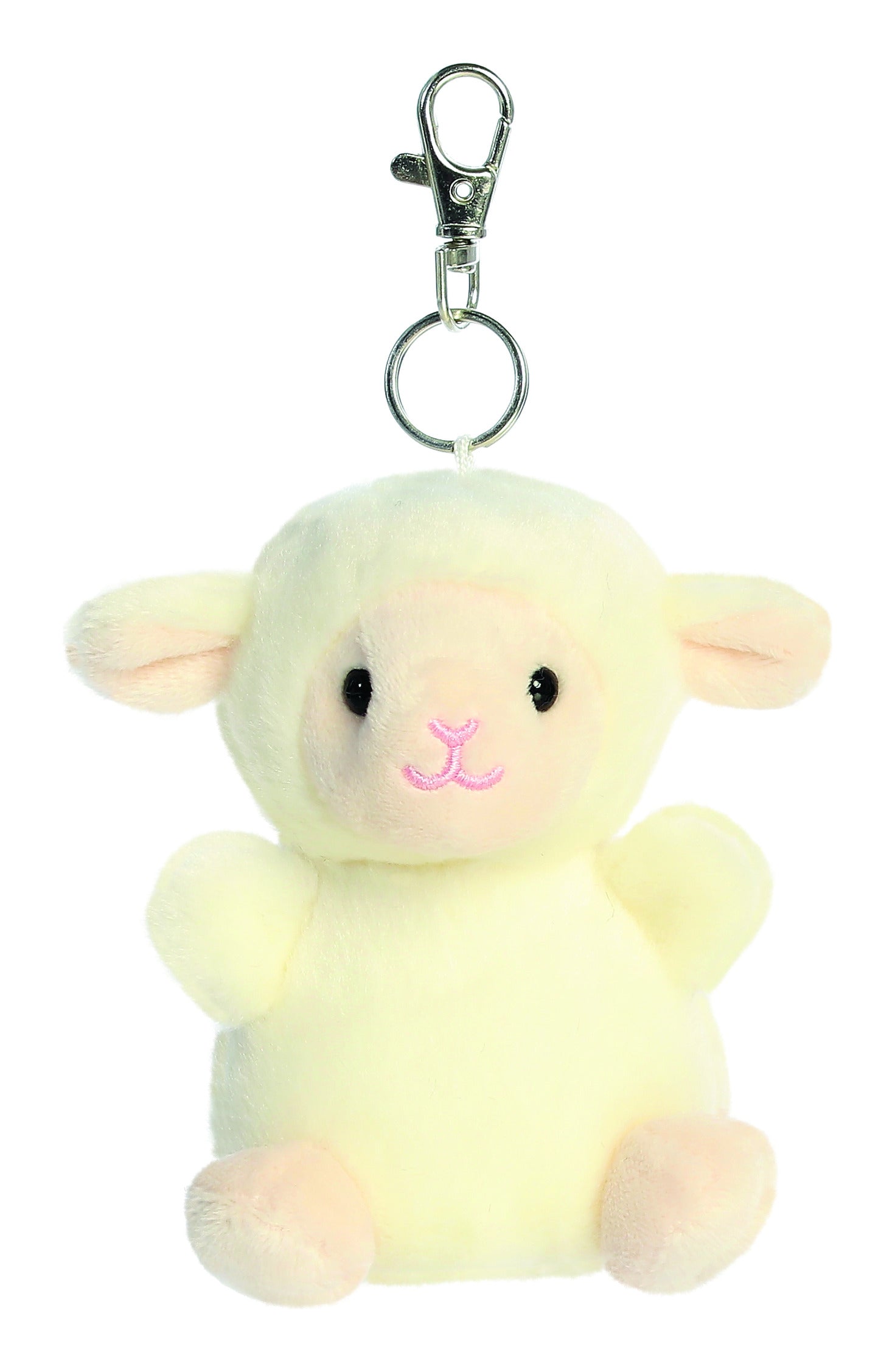 Palm Pals Woolly Lamb Clip-On Keyring 10cm