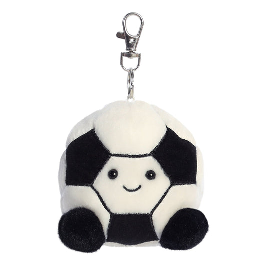 Palm Pals Striker Football Clip-On Plush Keyring 4in