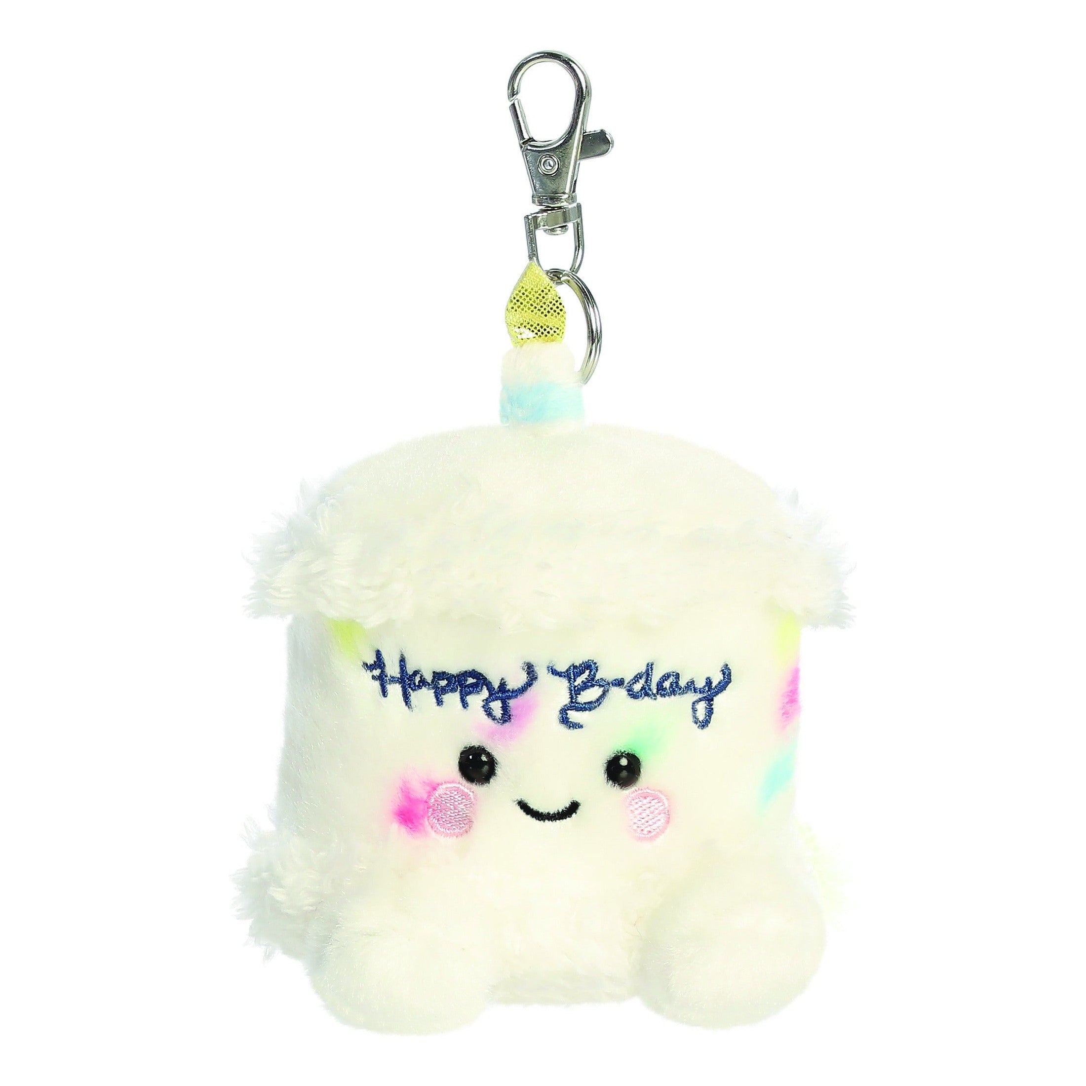 Palm Pals Happy B’Day Cake Clip-On Keyring 10cm