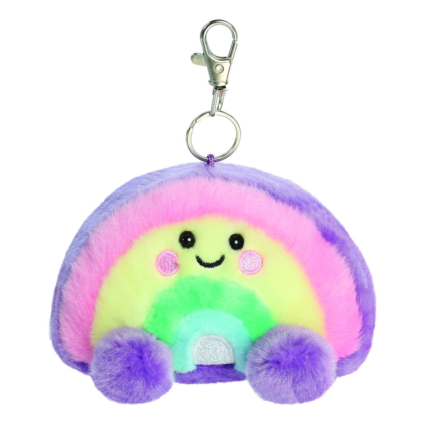 Palm Pals Vivi Rainbow Clip-On Plush Keyring 4.5in