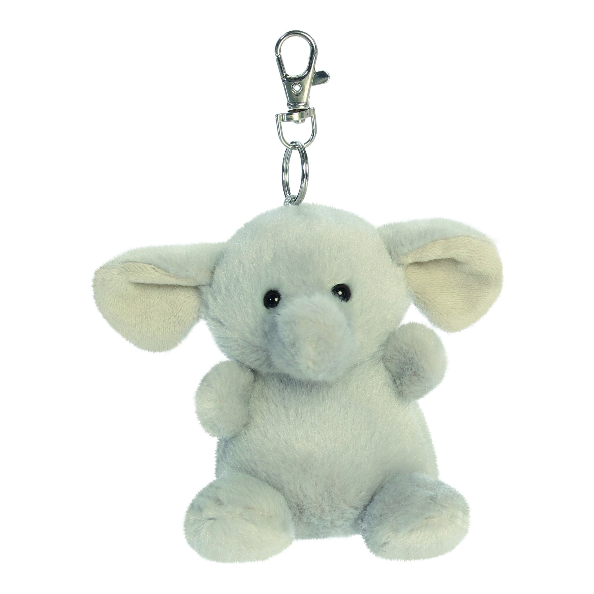 Palm Pals Stomps Elephant Clip-On Plush Keyring 4in