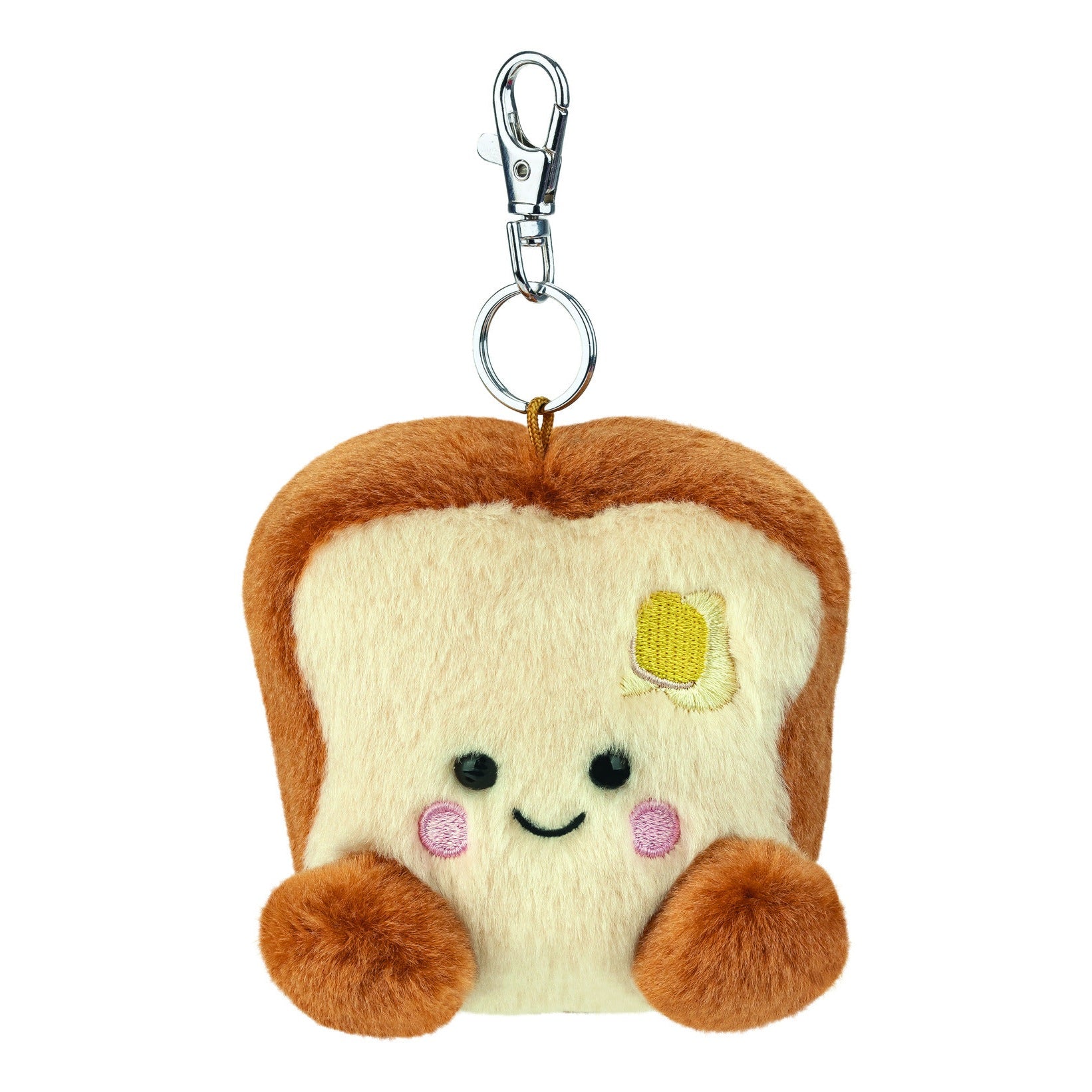Aurora Palm Pals Buttery Toast 10cm Clip-On Keyring