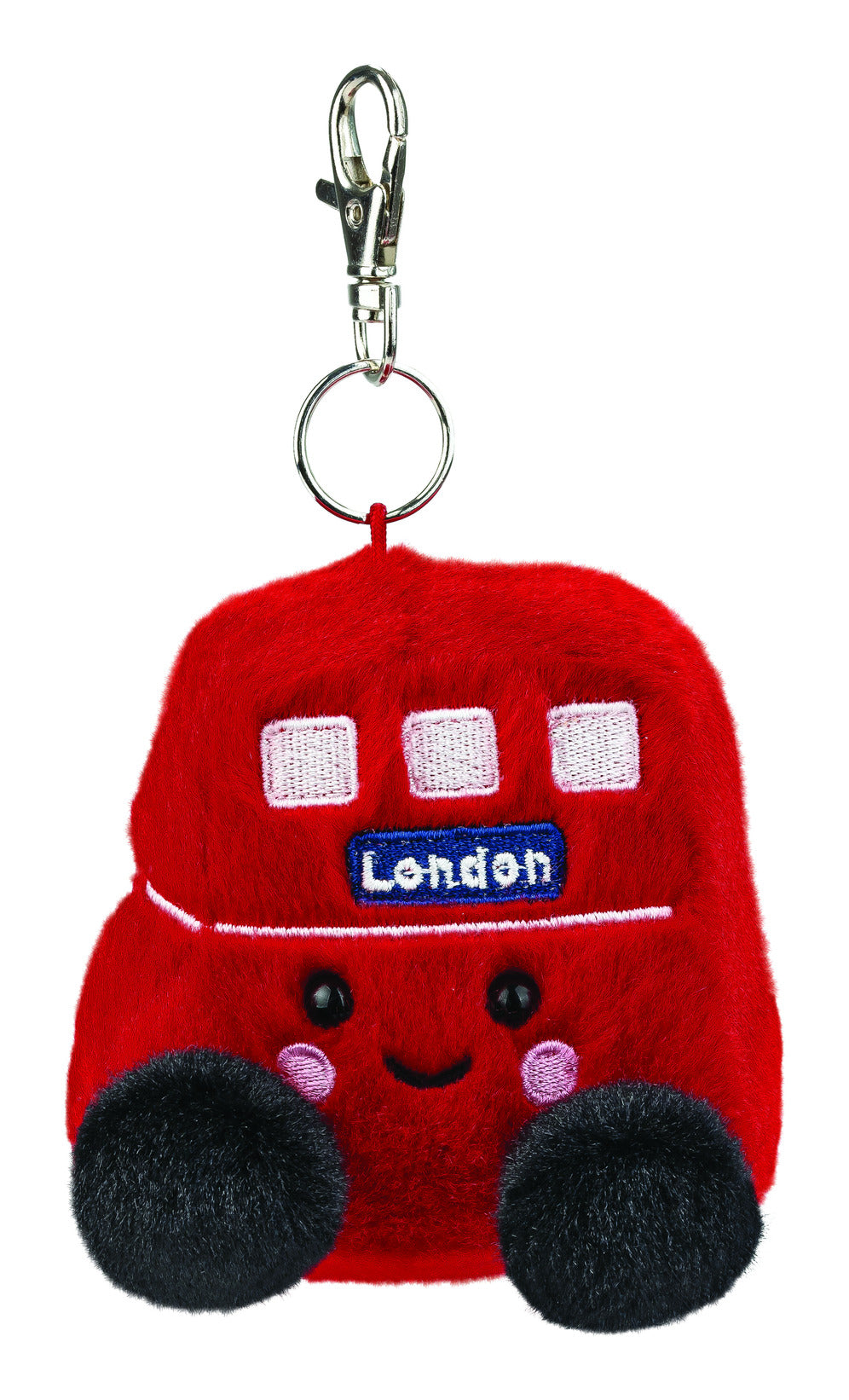 Palm Pals Bertie Red Bus Clip-On Keyring 10cm