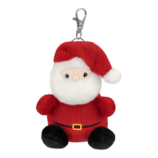 Aurora Palm Pals Santa Claus Clip-On 10cm Plush Keyring
