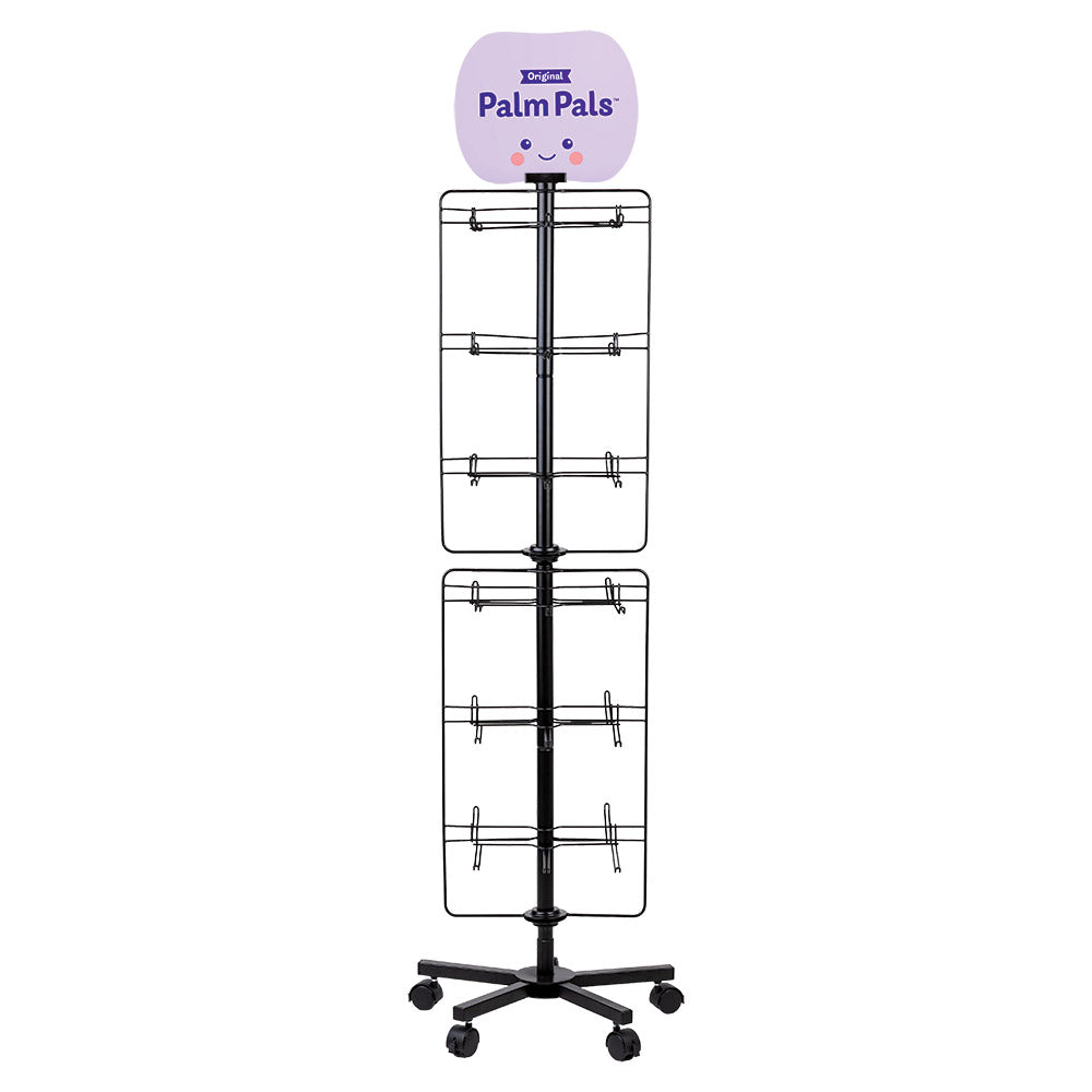 Palm Pals Dual Spinner Floor Keyring Display Stand – Empty