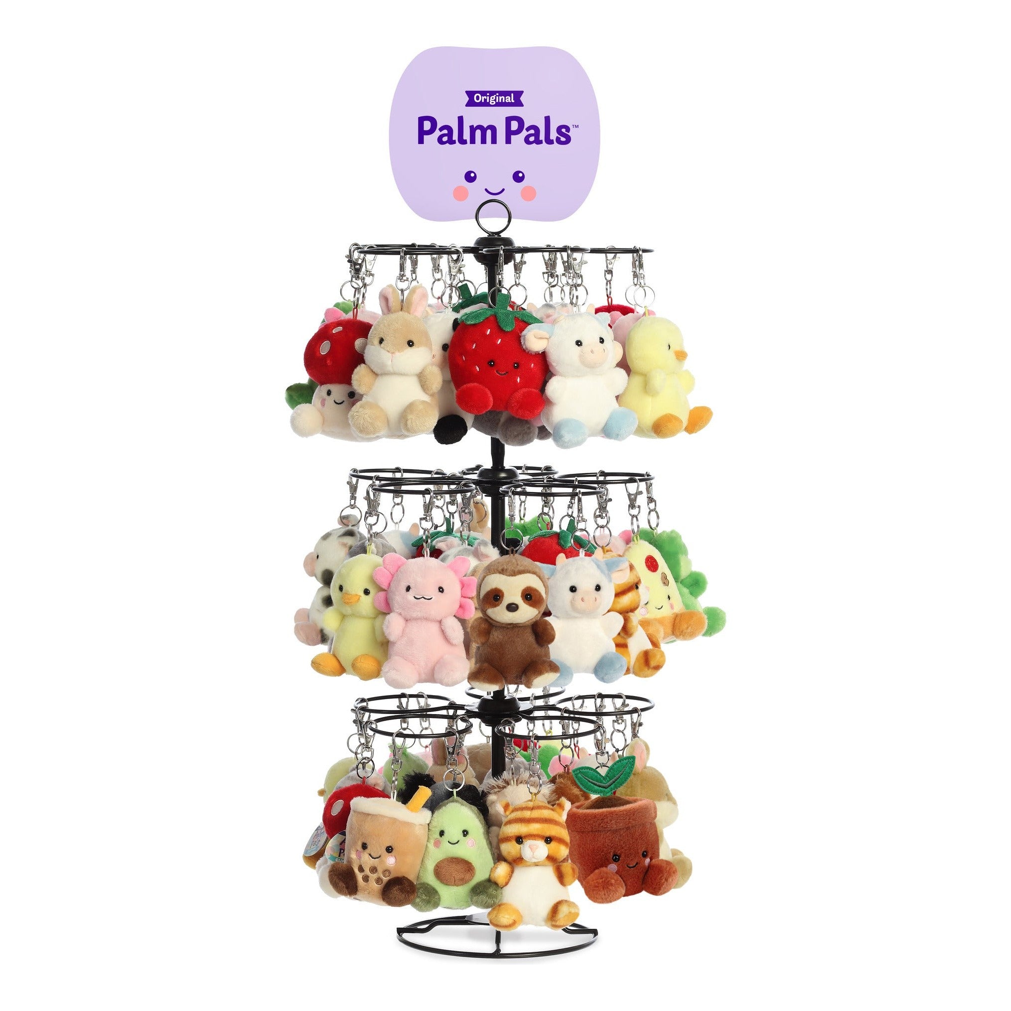 3-Tier Keyring Counter Display Rack – Empty