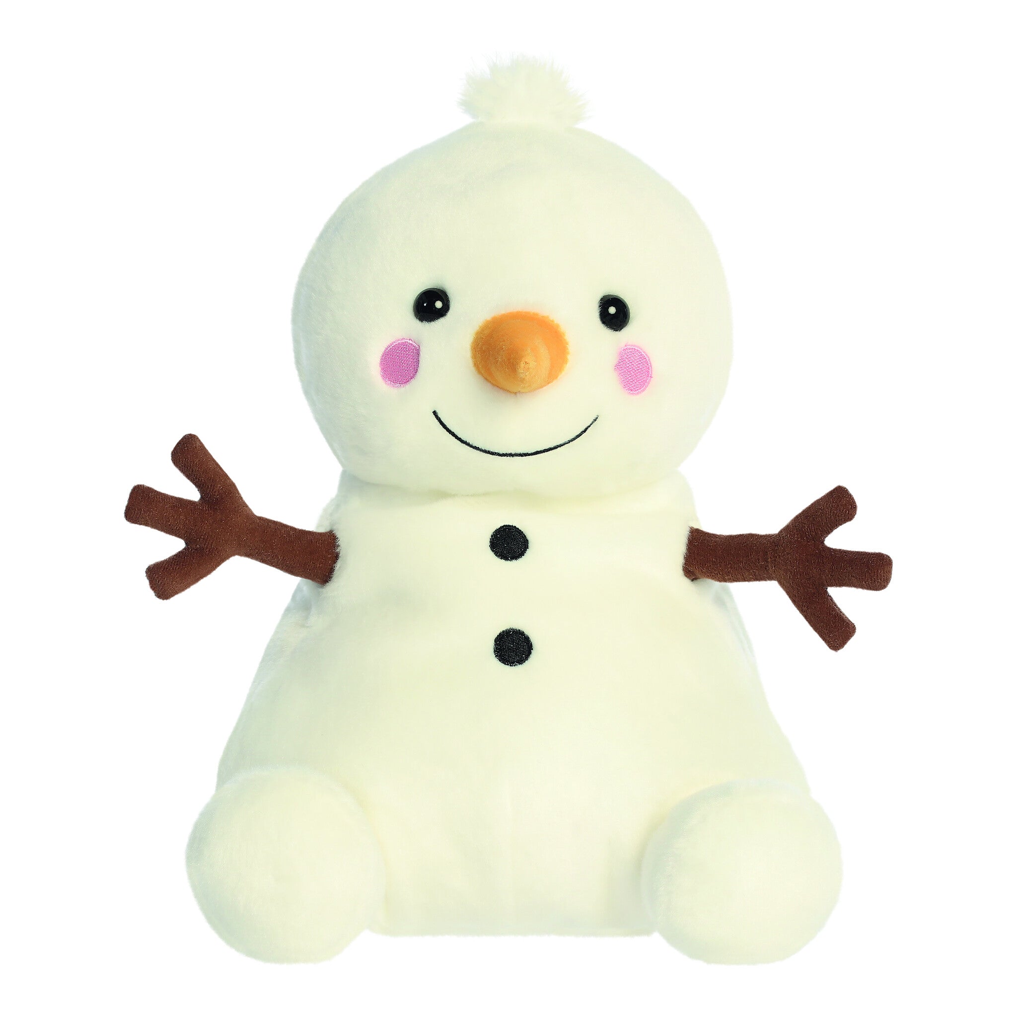 Aurora Palm Pals Party Sized Twig Snowman Plush 13in