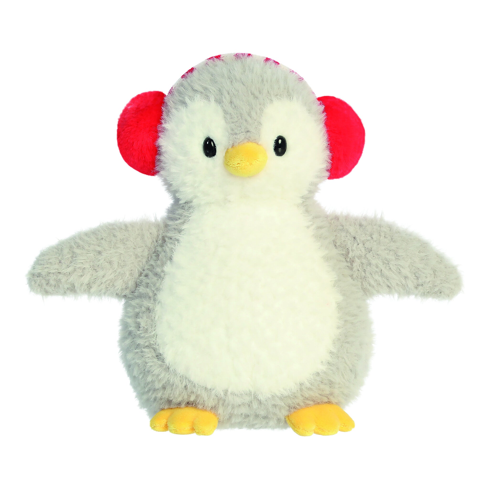 Aurora Toboggan Twins Penguin Plush with Earmuffs 8.5in