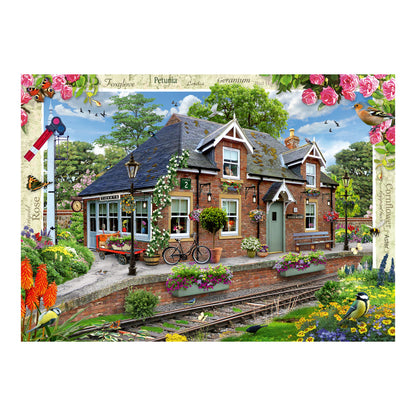 Ravensburger Country Cottage Collection No. 13 Railway Cottage 1000 Piece Jigsaw Puzzle