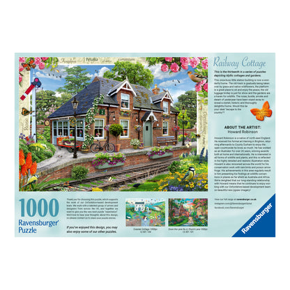 Ravensburger Country Cottage Collection No. 13 Railway Cottage 1000 Piece Jigsaw Puzzle