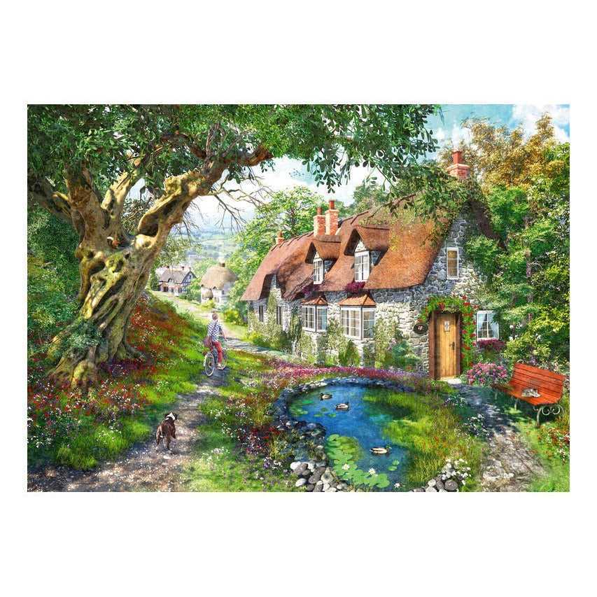 Ravensburger Down the Lane No1 Flower Hill Lane 1000 Piece Jigsaw Puzzle