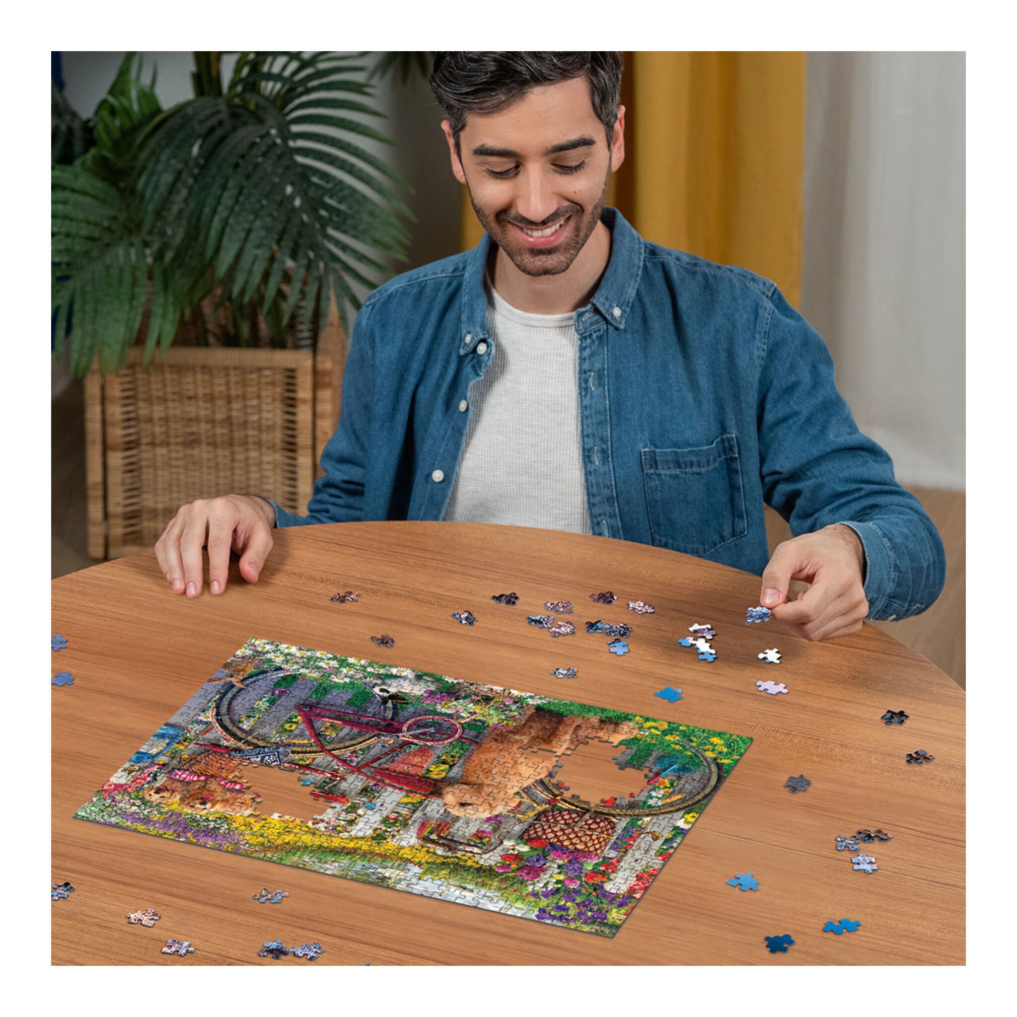 Ravensburger Cute Dogs in the Garden 500-Piece Jigsaw Puzzle