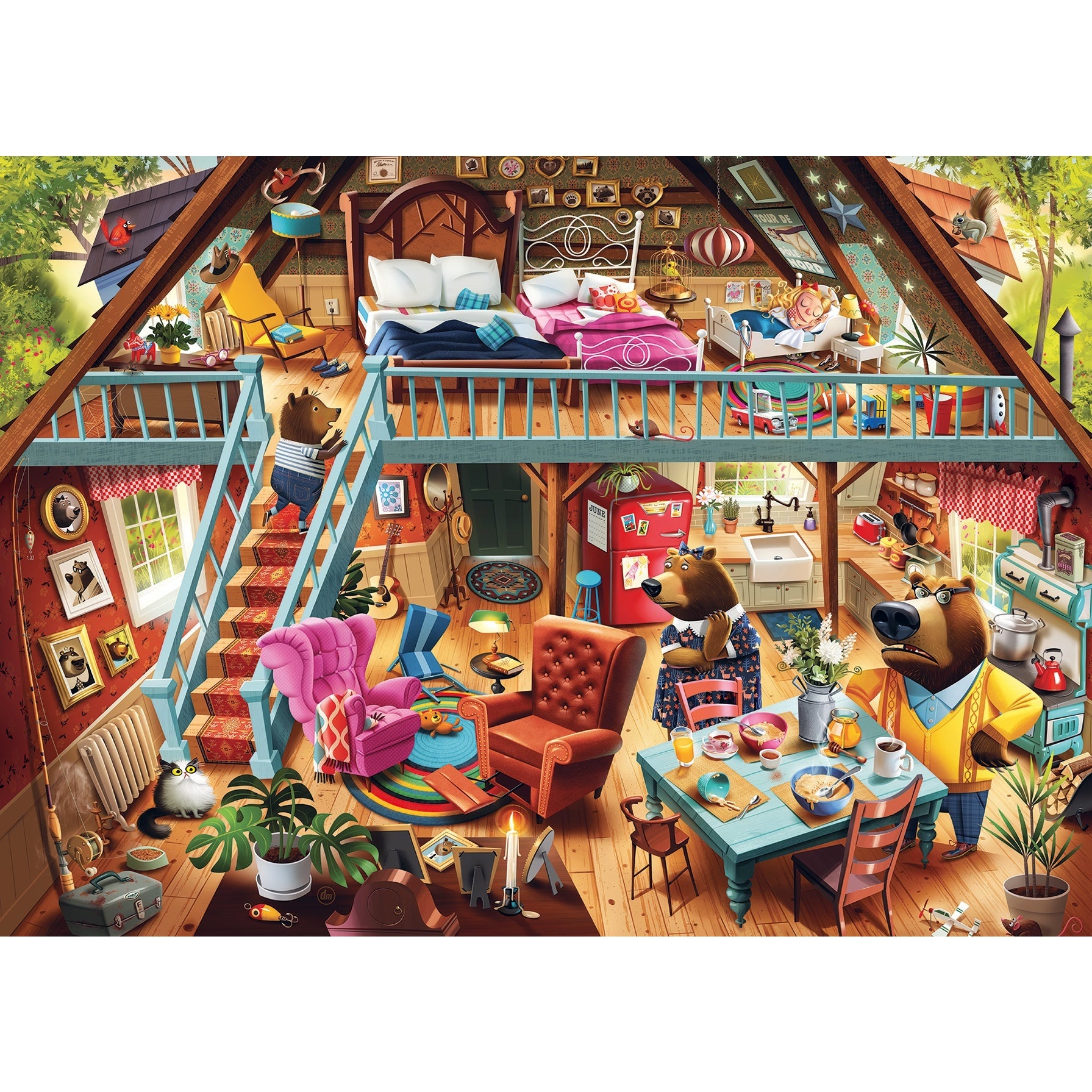 Ravensburger  Goldilocks Gets Caught! 1000 Piece Jigsaw Puzzle