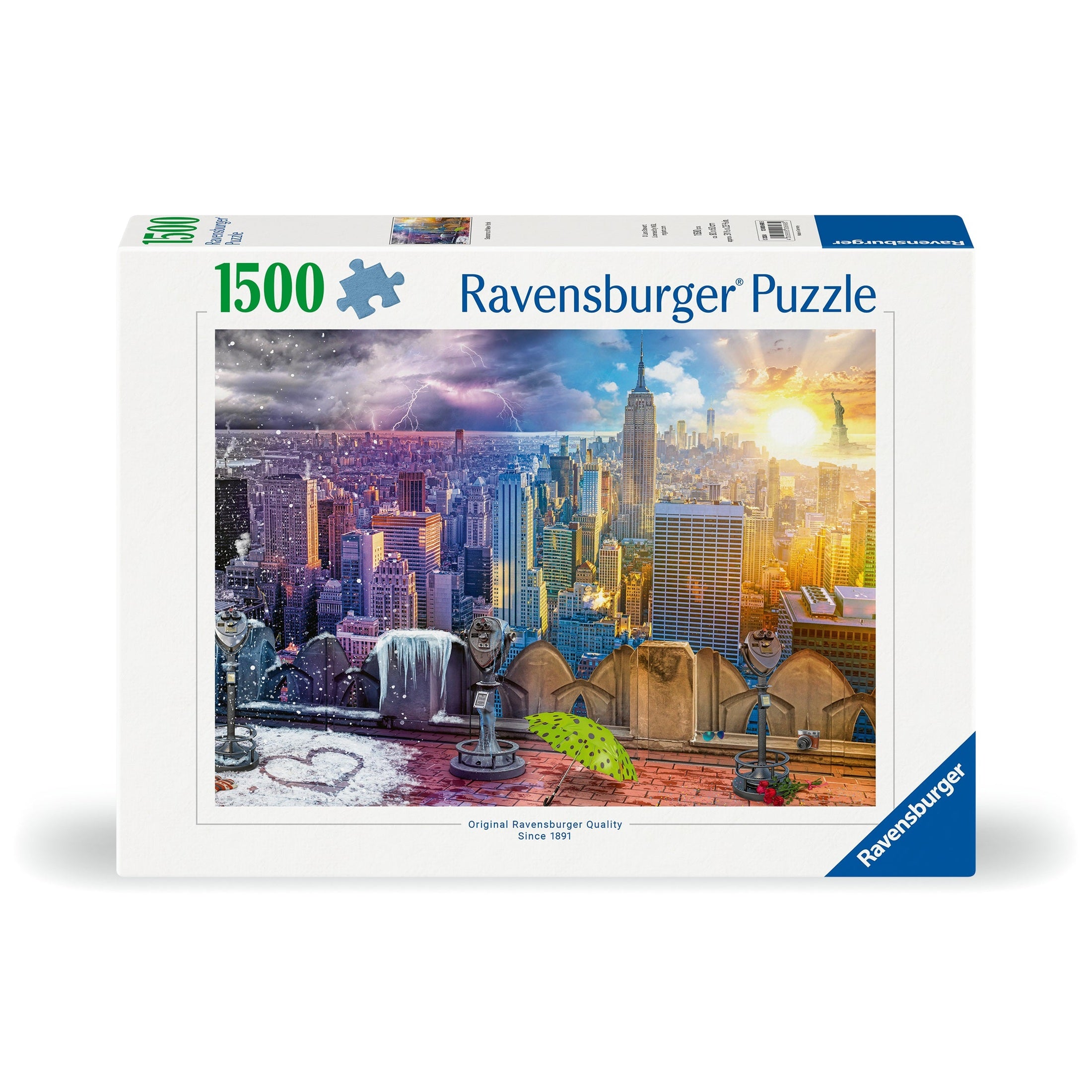 Ravensburger New York Summer and Winter 1500 Piece Jigsaw Puzzle
