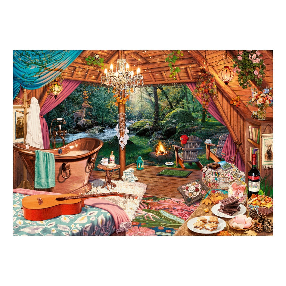 Ravensburger Cosy Glamping 500 Piece Jigsaw Puzzle Large Format