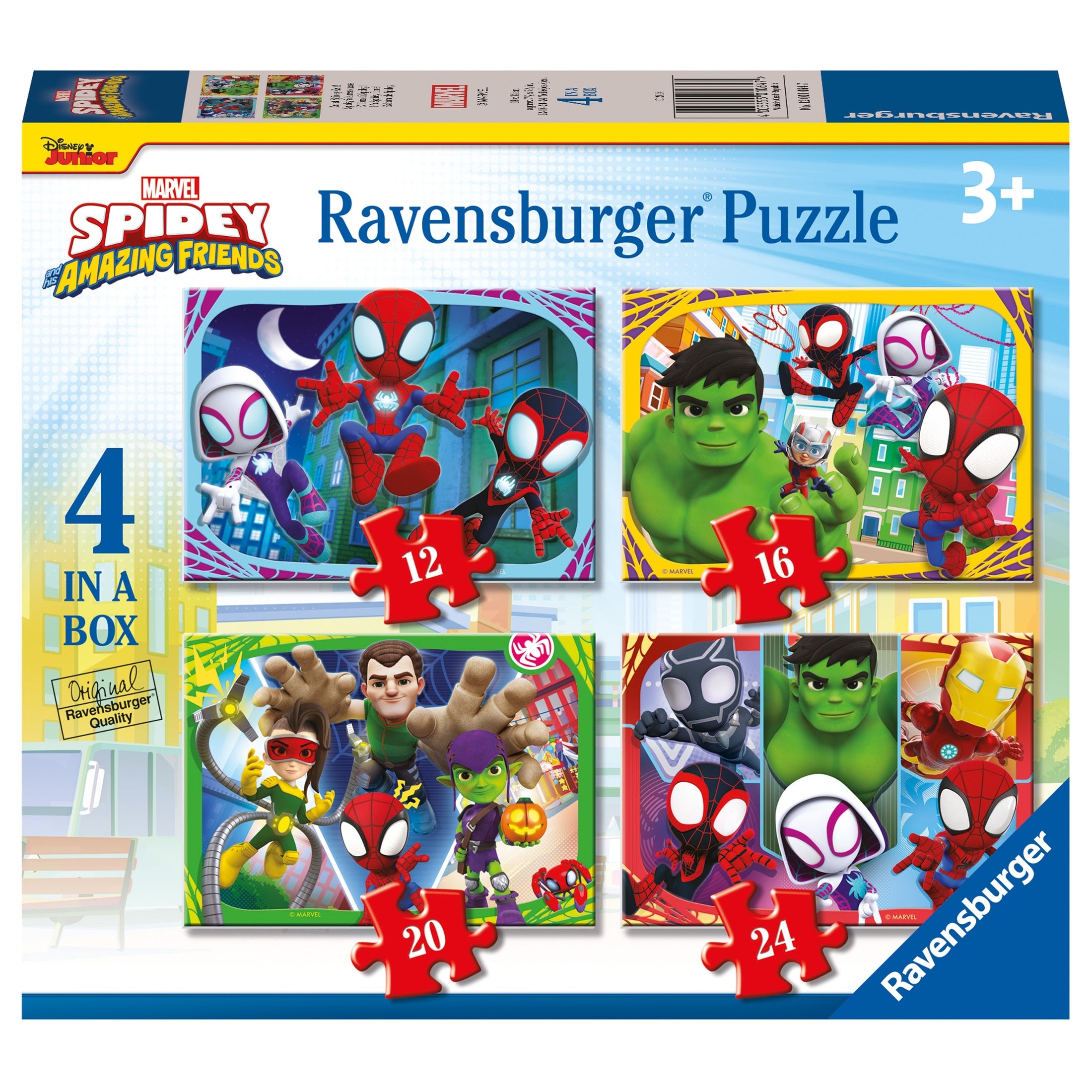 Ravensburger Spidey & His Amazing Friends 4 in a Box Puzzle