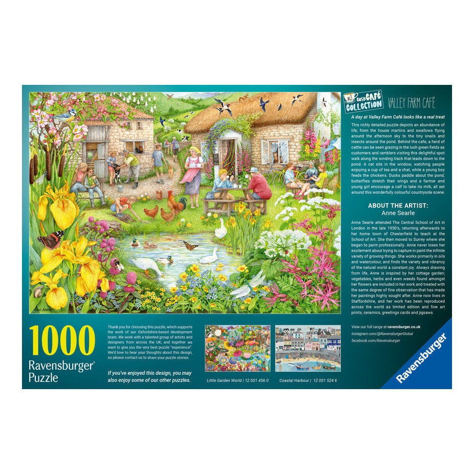 Ravensburger Cosy Cafe No.3 Valley Farm Cafe 1000pc Puzzle