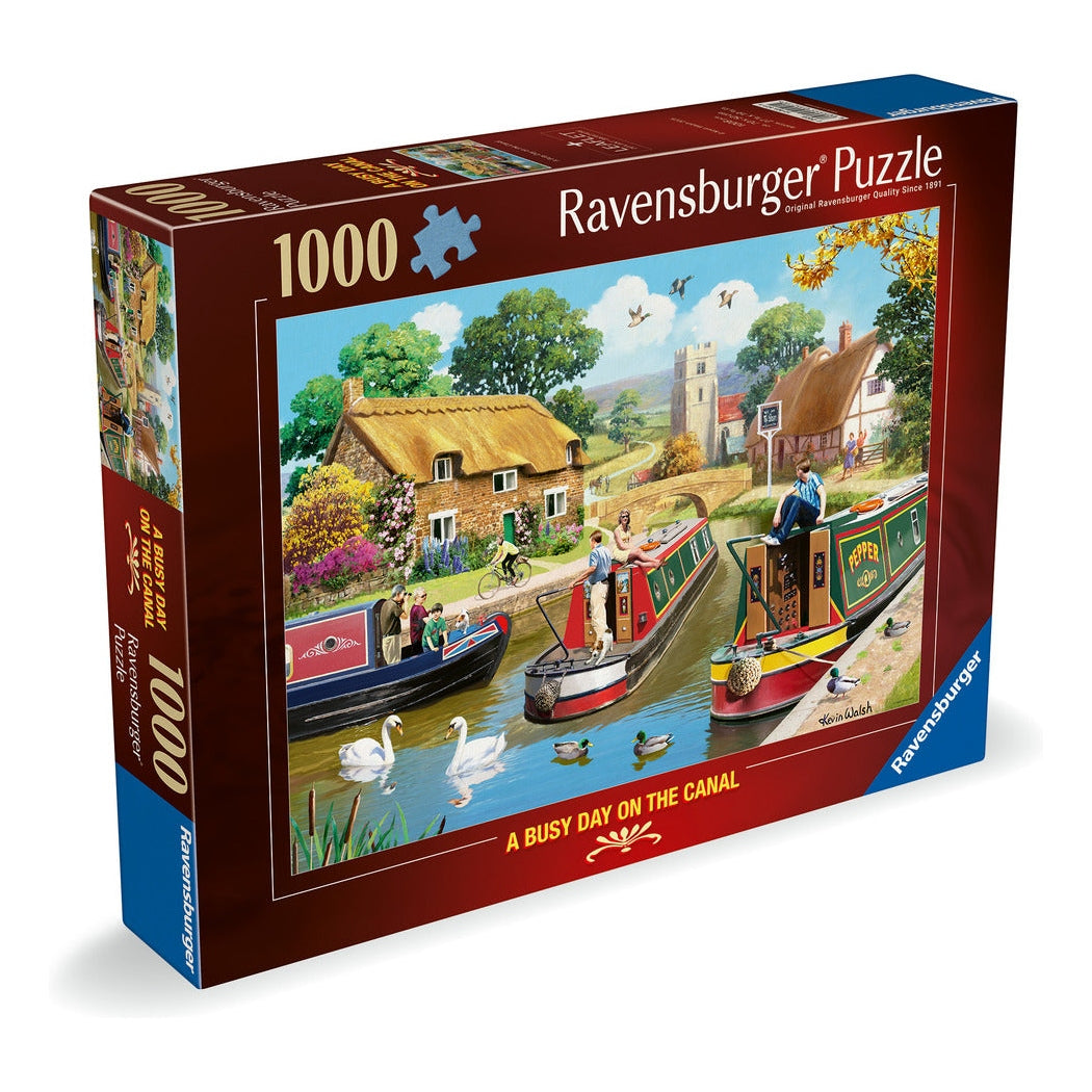 Ravensburger A Busy Day On The Canal 1000pc Jigsaw Puzzle