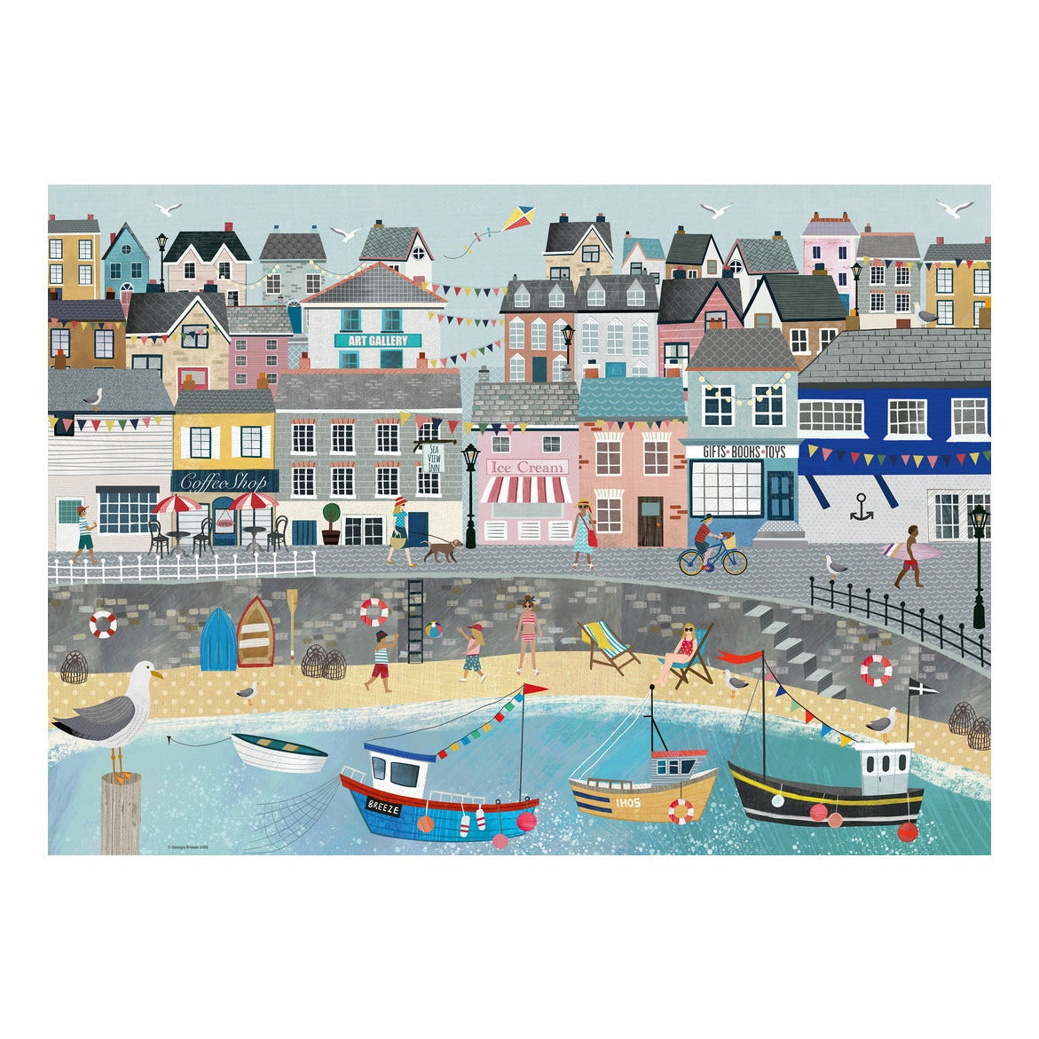 Ravensburger Coastal Harbour 1000pc Jigsaw Puzzle