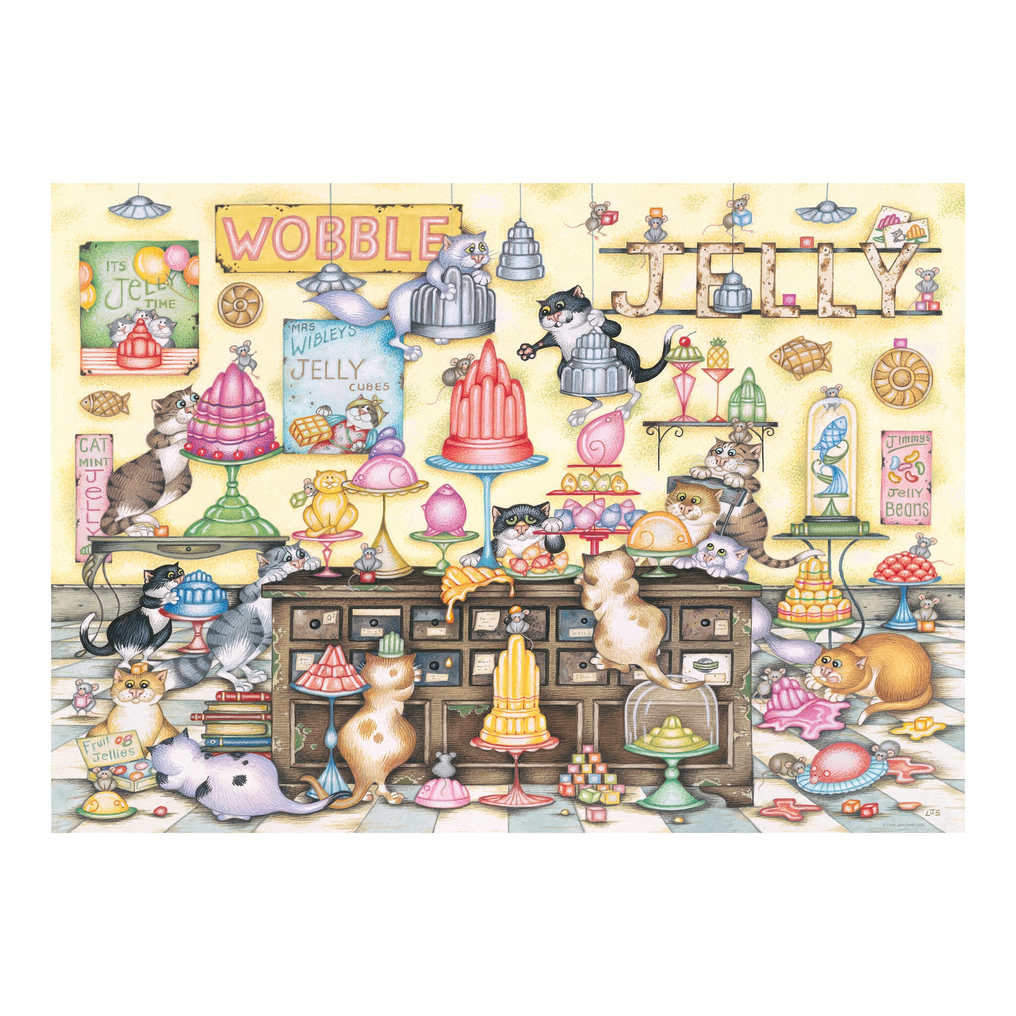 Ravensburger Crazy Cats: Jelly Jamboree 1000-Piece Jigsaw Puzzle